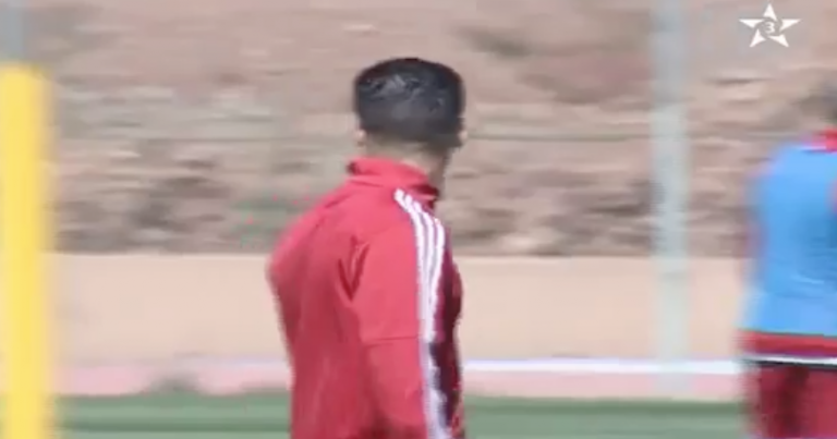 بالفيديو : آخر حصة تدريبية للمنتخب المغربي قبل السفر إلى الرأس الأخضر