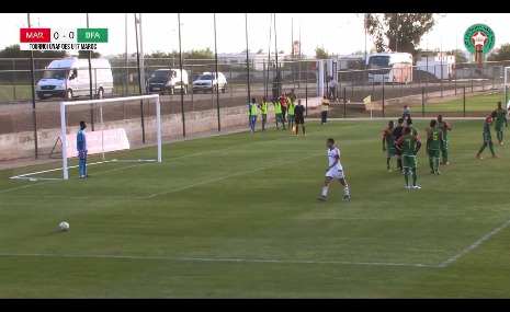 مقتطفات من لقاء المغرب وبوركينا فاسو في دورة اتحاد شمال افريقيا لاقل من 17 عاما بالرباط