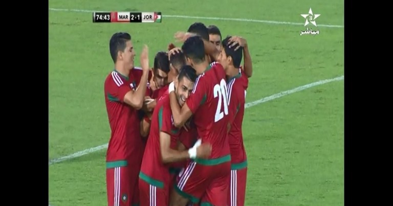 بالفيديو اهدلف المنتخب المغربي المحلي امام المنتخب الاردني 2-1