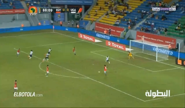 بالفيديو : هدف المنتخب المصري في مرمى أوغندا :1-0 عبد الله السعيد