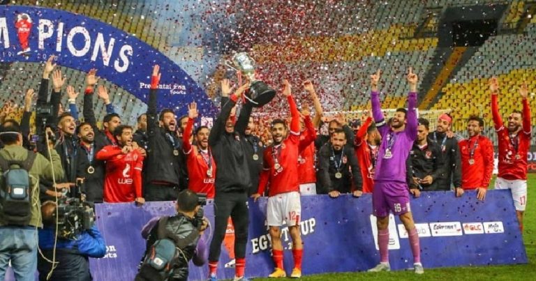 بعد لقبي بطولة الدوري الممتاز وكاس رابطة الابطال : الاهلي المصري يتوج بكاس مصر
