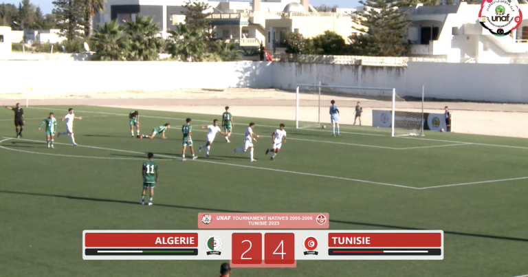 اهداف مباراة المنتخب التونسي ونظيره الجزائري بدورة اتحاد شمال افريقيا لمنتخبات مواليد 2005-2006
