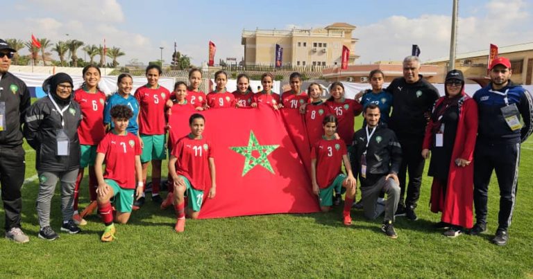 فتيات المغرب يتوجن ببطولة المدارس الإفريقية لمنطقة اتحاد شمال شمال افريقيا لكرة القدم “يوناف”