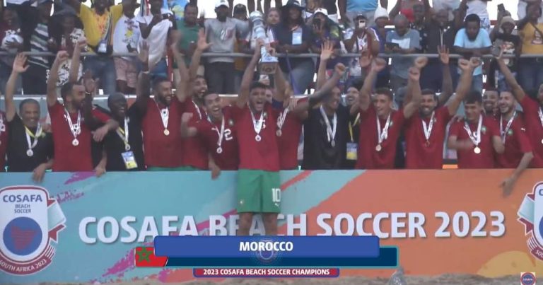 المنتخب المغربي لكرة القدم الشاطئية يتوج ببطولة كوسافا