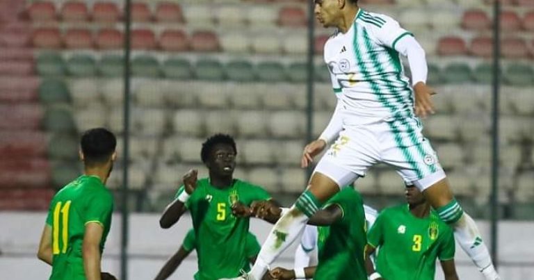 المنتخب الجزائري تحت 20 عاما يفوز على موريتانيا
