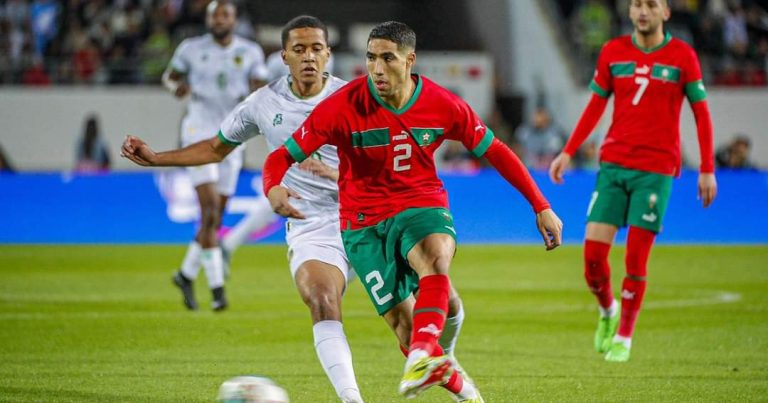 المنتخب المغربي يتعادل ضد المنتخب الموريتاني