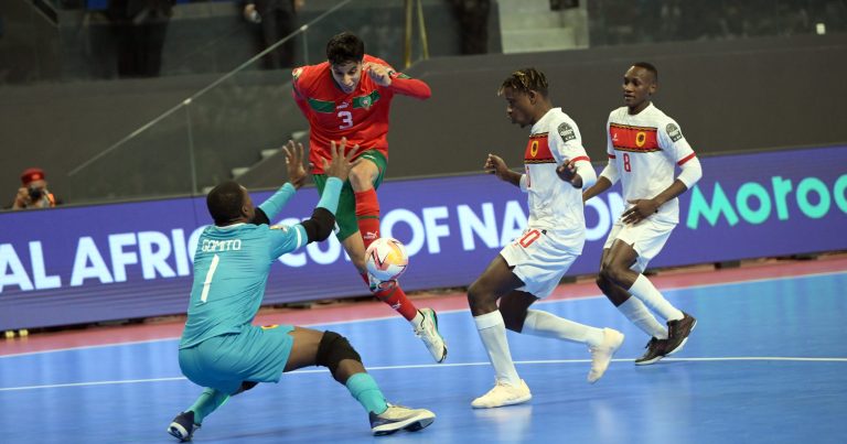 المنتخب المغربي يهزم نظيره الأنغولي في اولى مباريات كأس افريقيا داخل القاعة