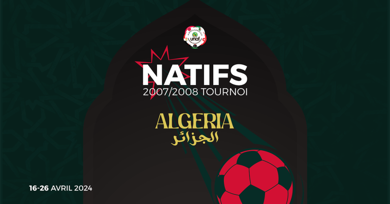 <strong>برنامج مباريات دورة إتحاد شمال إفريقيا لمنتخبات مواليد 2008/2007 ( الجزائر من 16 الى 27 أفريل 2024)</strong>