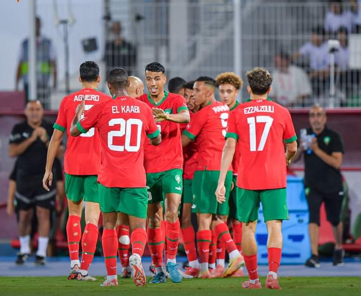 <strong>المنتخب المغربي يفوز بنتيجة عريضة</strong>