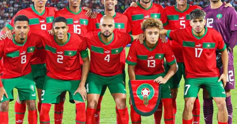 <strong>المنتخب المغربي يفوز برباعية </strong>
