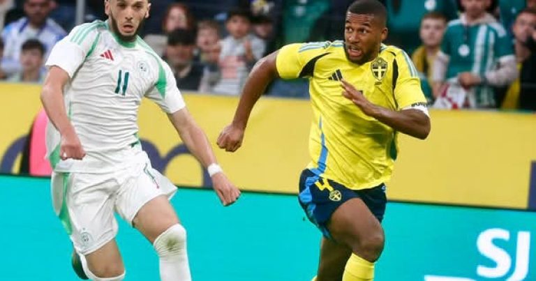 <strong>المنتخب السويدي يفوز وديا على نظيره الجزائري </strong>