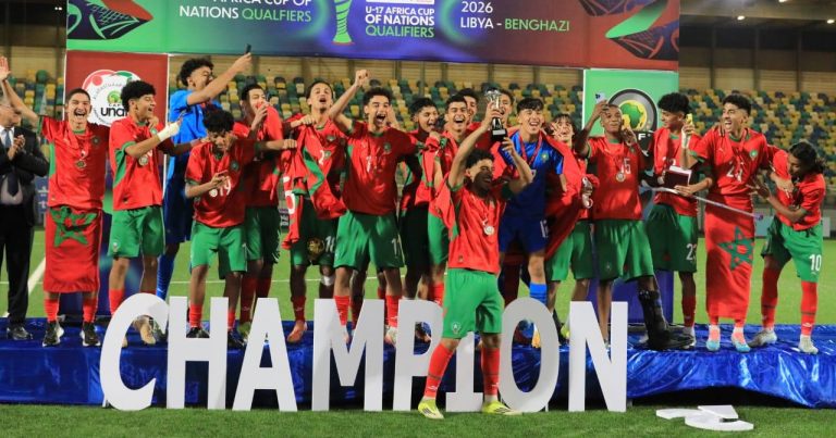 تخب المغربي يتوج ببطولة تصفيات اتحاد شمال إفريقيا تحت 17 عاما بالعلامة الكاملة والمنتخب الجزائري يضمن عبوره إلى النهائيات