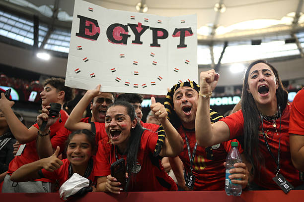 صور من الفوز الأول للمنتخب المصري في المونديال 