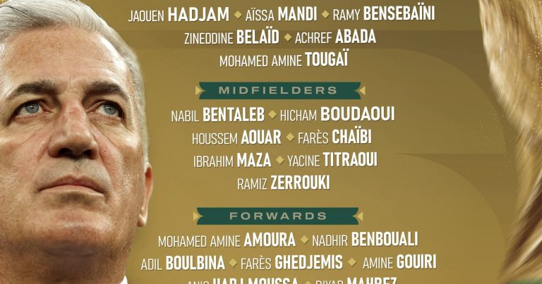 قائمة لاعبي المنتخب الجزائري لنهائيات المونديال