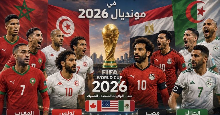 جدول مباريات منتخبات شمال إفريقيا في مونديال 2026 وتاريخ المشاركات&nbsp;