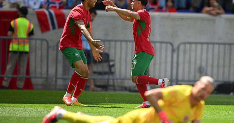 المنتخب المغربي يتعادل مع منتخب النرويج&nbsp;